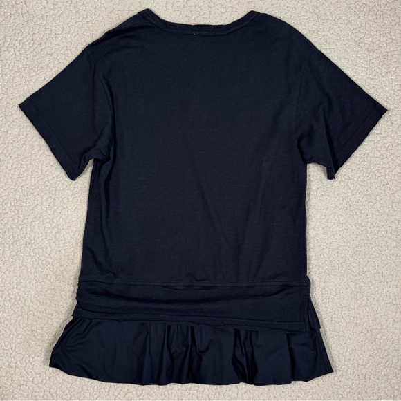 Anthropologie x Daily Practice Short Sleeve Ruffle Mini Dress Petite - Picture 4 of 10